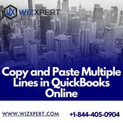 Efficiently Copying Multiple Lines in QuickBooks Online